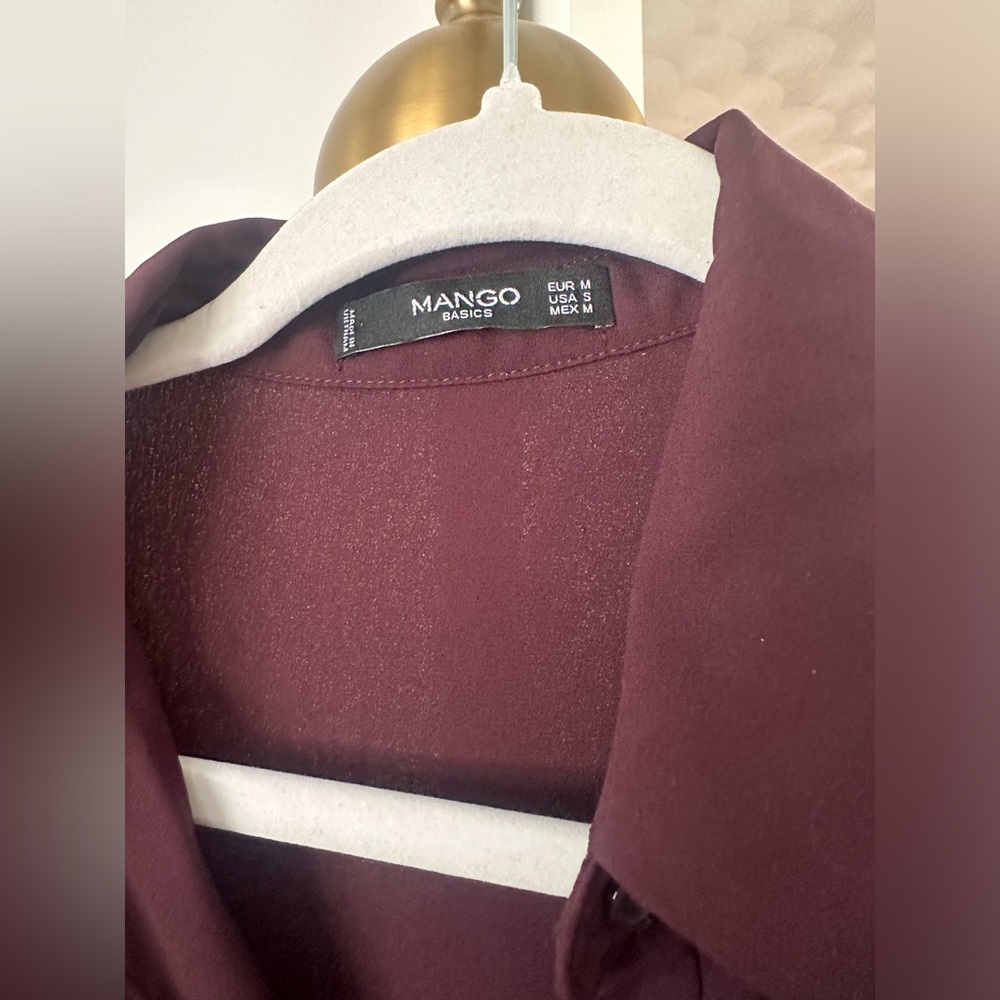 Mango Button Up Tunic Top - image 4